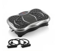 InnovaGoods - Professional Fitness Vibration Platform with Bluetooth Speaker, Resistance Bands, Remote Control, Exercise Guide, 5 Training Programs, 99 Intensity Levels