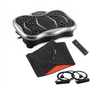 InnovaGoods - Vibrating Platform Pack with Speaker, Resistance Bands and Remote Control and Slimming Sports Belt with Sauna Effect