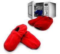 InnovaGoods Zapatillas de Casa Calentables en Microondas Wellness Relax - Unisex-Adults - Red - One Size