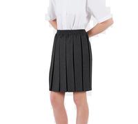 Innovation Box Pleat Skirt for School | Available in Sizes 2-16 | 100% Polyester Twill | Fully Elasticated Waist and Box Pleats All Around (UK, Age, 5 Years, 6 Years, Regular, Grey)