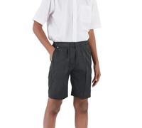 Innovation Boys Standard Fit Shorts | Available in Sizes 3-14 | 65% Polyester and 35% Viscose | UK Made (UK, Age, 8 Years, Regular, Grey)