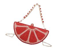 Innovation Fruit Oriented Handbag Brilliant Crystal Intonation Ergonomic Plan Thin Polyster Substance Scheduler Unique Fruit Molded Evening Grip