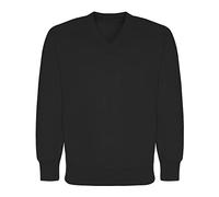 Innovation Schoolwear SWVBLM Series SWV V/Neck Sweatshirt, Black, M Size