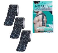 INNOVATIONS BY HEALI Heali Kinesiology Tape Pack of 3, Elastic Sports Tape, Shoulder, Knee, Elbow, Ankle, Waterproof, Latex Free, Magnesium and Menthol Infusion, Relief