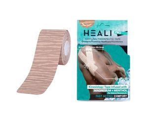 INNOVATIONS BY HEALI Heali Kinesiology Tape with Magnesium and Menthol, 20 Pcs Precut Strips, K Tape Roll, Knees, Physical Therapy Sports Tape for Muscle and Joint Pain Relief, Water Resistant,