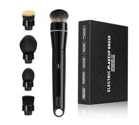 Innovative 360° Electric Makeup Brush with 5 Replaceable Brush Heads, 2 Speeds for Fast Makeup, Time-Saving, Gift for Women