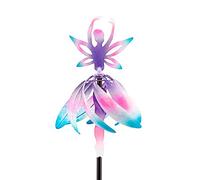 Innovative Ballet Spinning Girl Windmill-Whimsical Fairy Ballerina Wind Spinner, Fairy Wind Spinner Metal -Ballerina Wind- Handcrafted Metal Garden Art Angel Ornament(Color)