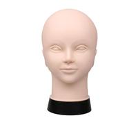 Innovative Beauty School Mannequin Head for Eyelash Adhesive Practice and Permanent Cosmetics Including Firm Flat Base Realistic Makeup Mannequin