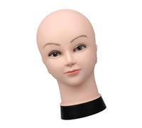 Innovative Beauty School Mannequin Head for Eyelash Adhesive Practice and Permanent Cosmetics Including Firm Flat Base Realistic Makeup Mannequin