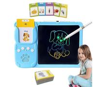 Innovative Cards s Kids - 2-In-1 Words Reading Machine, Educational Speech Toy, Interactive Learning Device | Fun Preschool Language Development Toy with Drawing Tablet for Holiday Birthday Early