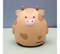 Innovative Cattle Design Piggy Bank that Serves Both as a Fun Toy and Home Decoration Piece (Yellow)