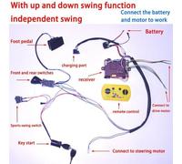 Innovative Children's Electric Car Modification Set Including a 2 4G Wireless Receiver (RX19 12V 4WD)