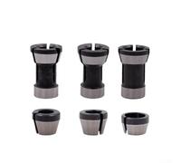 Innovative Design 6pc Collet Chuck Set Built From Sturdy Carbon Steel For All Your Trimming Needs