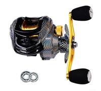 Innovative Design Baitcasting Fishing Reel featuring an Advanced Magnetic Brake System for Control (Right Hand)