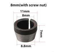 Innovative Design Collet Chuck Adapter and Nut Combination for Advanced Woodworking Tools (8mm)