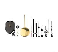 Innovative Design Complete Quartz Pendulum Movement Set to Create Your Own Unique Clocks (Red)