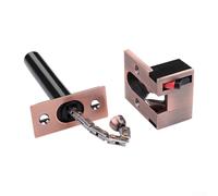 Innovative Design Meets Practicality Enhance Your Security Setup Using This zinc Alloy Invisible Door Lock (Red Copper)