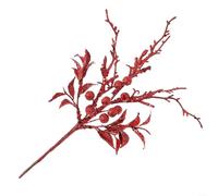 Innovative Design of Shiny Berry Stems to Bring Joy to Your Holiday Decor Projects (Red)