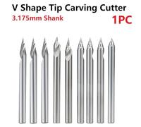 Innovative Design V Shape Tip End Mill Cutter with Multi Degree Options for Superior Control in Machining Processes (30Dx0.3)