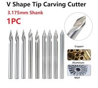 Innovative Design V Shape Tip End Mill Cutter with Multi Degree Options for Superior Control in Machining Processes (30Dx0.2)