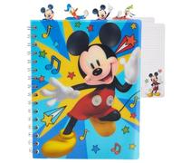 Innovative Designs Disney Mickey Mouse Journal Notebook, Spiral Bound, 96 Lined Pages, 8 x 7 inches, Blue