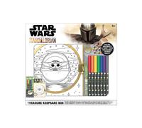 Innovative Designs Disney Star Wars Baby Yoda Mandalorian Storage Keepsake Box Craft Kit Activity Set for Kids