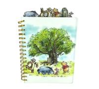Innovative Designs Disney Winnie the Pooh Tab Journal Notebook, Spiral Bound, 144 Lined Pages, 8 x 7 inches