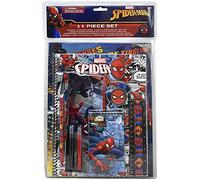 Innovative Designs, LLC Spiderman School Supplies Set - Back to School Bundle Pack with Notebook, Folders, Pad, Pouch, Marker, Pencil, Eraser, Ruler and Sharpener, 11 Piece School Stationary Set