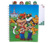 Innovative Designs Super Mario Bros Tab Journal Notebook, Spiral Bound, 96 Lined Pages, 8 x 7 inches