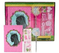 Innovative Designs Wicked Journal Set with Pen & Puffy Sticker Sheet, 5 x 7 Hardcover Lined Notebook, Glinda Journal