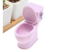 Innovative Feature: The miniature doll toilet not only boasts a vivid design and meticulous workmanship, but also comes witha hinged lid that opens and closes just like a real toilet, enhancing the au
