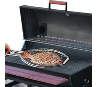 Innovative Fish Grilling Basket for BBQ - Portable Fish Grill Basket with Sturdy Handle for Grilling Vegetables Fish Shrimp BBQ