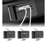 Innovative Flip Top Design on USB Charger Socket Prevents Dust Accumulation in Cars and Boats During Use (Red Light)