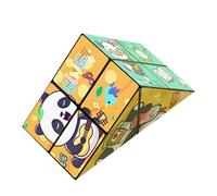 Innovative Foldable Cubes Fun Puzzle Stress Relief Toy for Home Use Mind Relaxation Game Panda Puzzle Cubes Set