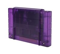 Innovative Game Cartridge Card for SFC, 3000 in 1 Video Game Cartridge, Supports 32GB Memory Card, USA Version Only (Transparent Purple)