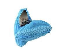Innovative Haus Premium Thick Extra Large Disposable Boot & Shoe Covers | Durable, Non-Slip,Treads, Water Resistant, Non-Toxic,100% Latex Free | Stronger than Competitor-40 grams | 100-Pack Blue |