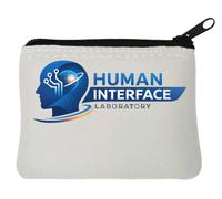 Innovative Human Interface Technology Research Center Neoprene Coin Purse Pouch 10x11cm White