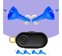 Innovative Inflatable Earplugs, Inflatable Ear Plugs, Ultra-Comfy Reusable Noise-Reducing Earplugs, Flexible Hearing Protection, Waterproof Silicone for Sleep, Deep Focus, Travel (1pcs, One Size)