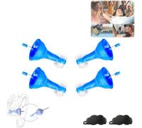 Innovative Inflatable Earplugs, Reusable Noise-Reducing Earplugs, Noise Cancelling Silicone Ear Plugs Suitable for Swimming Travel Snoring Airplanes Study Work Noisy Places (2 Pair, One Size)