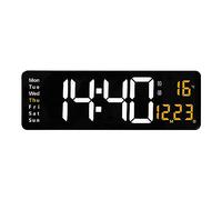 Innovative Large Screen Countdown Wall Clock with Remote Control Ideal for Office Decor Black Plastic Acrylic Digital Wall Clock, 15.24in X 5.12in X 1.26in, 1 Remote Control Data Cable 2