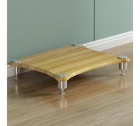 Innovative Light Walnut 2Tier Speaker Mount & AV Media StandIdeal for Home Theater Gaming Room & Entertainment SetupStylish Design for Enhanced Sound Quality & Functionality