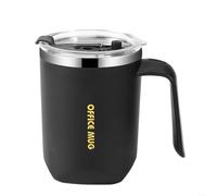 Innovative Magnetic Closure Stay Secure While Enjoying Your Drink in This 480ml Cup (Black)