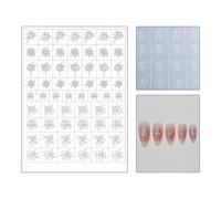 Innovative Nails Stickers Nails Stencils Decals for Personalizing Looks Quick Setups Vibranted Colors Safe for Daily Use Easy Apply Nails
