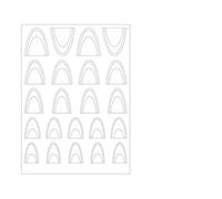 Innovative Nails Stickers Nails Stencils Decals for Personalizing Looks Quick Setups Vibranted Colors Safe for Daily Use Easy Apply Nails