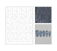 Innovative Nails Stickers Stencils Decals for Personalizing Looks Quick Setups Vibranted Colors Safe for Daily Use Vibranted