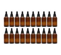 Innovative Naturopathics 50ml Amber Glass Dropper Bottles with Tamper-Proof Pipette Lids - Available in Packs of 5, 10, or 20 (20)