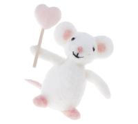 Innovative Needle Crafting Starter Pack Heart Formed Animal Toy for New Craft and Children Art Project Easy Needle Felting