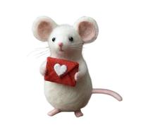 Innovative Needle Crafting Starter Pack Heart Formed Animal Toy for New Craft and Children Art Project Easy Needle Felting