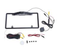 Innovative Non Drilling Camera 3 in 1 Car License Plate Frame Integration Rearview Reverse Backup Parking Sensor Radars Car License Plate Frame with Backup Camera High Definition Rearview Sensor