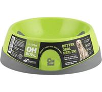 Innovative Pet Products Oral Health Dog Bowl, Small, Green